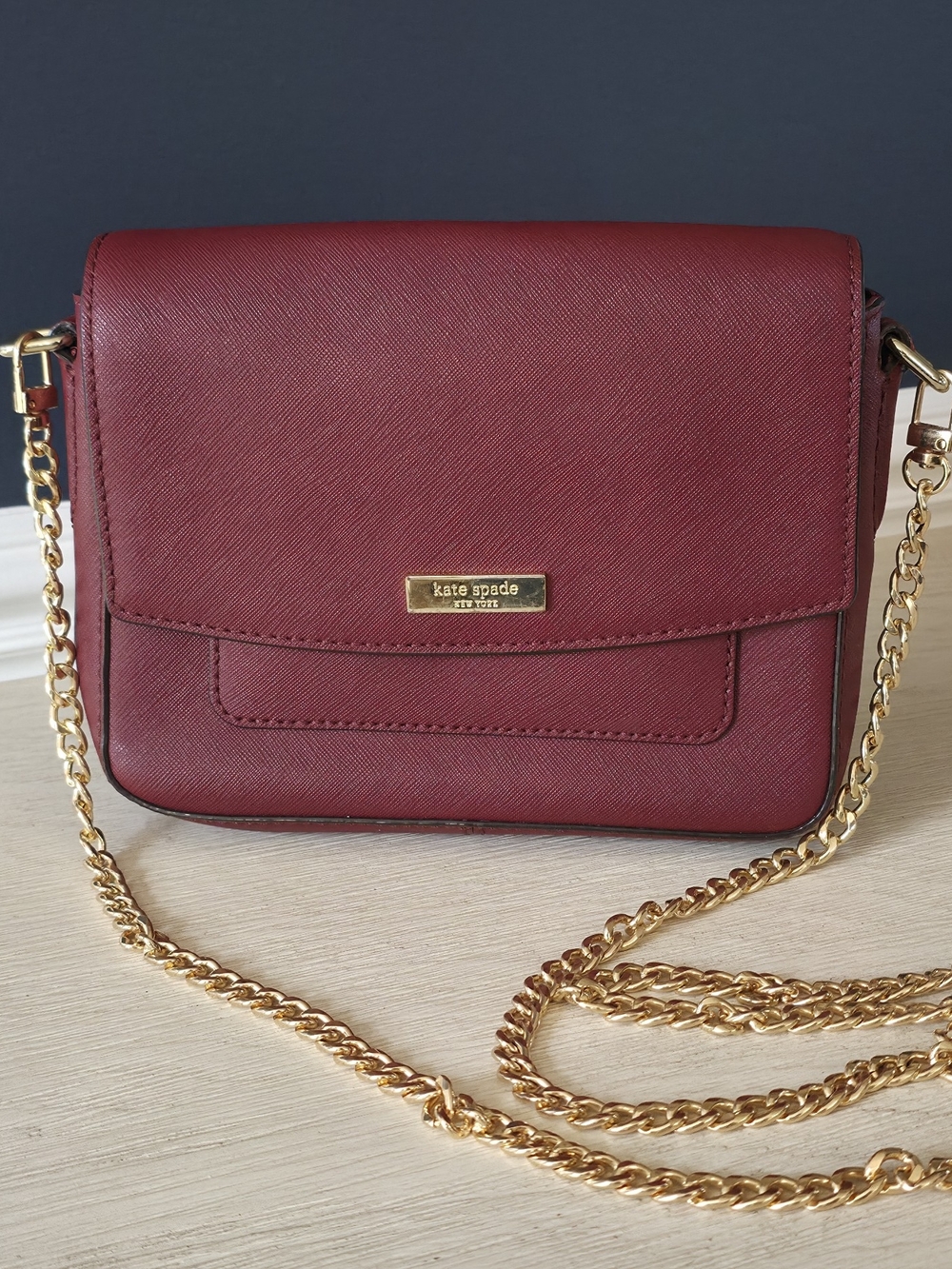 Kate Spade Cameron Street Small Flap Crossbody - Burgundy